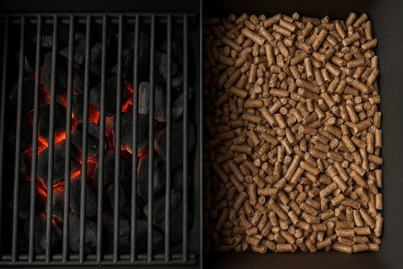 houtskool of pellets